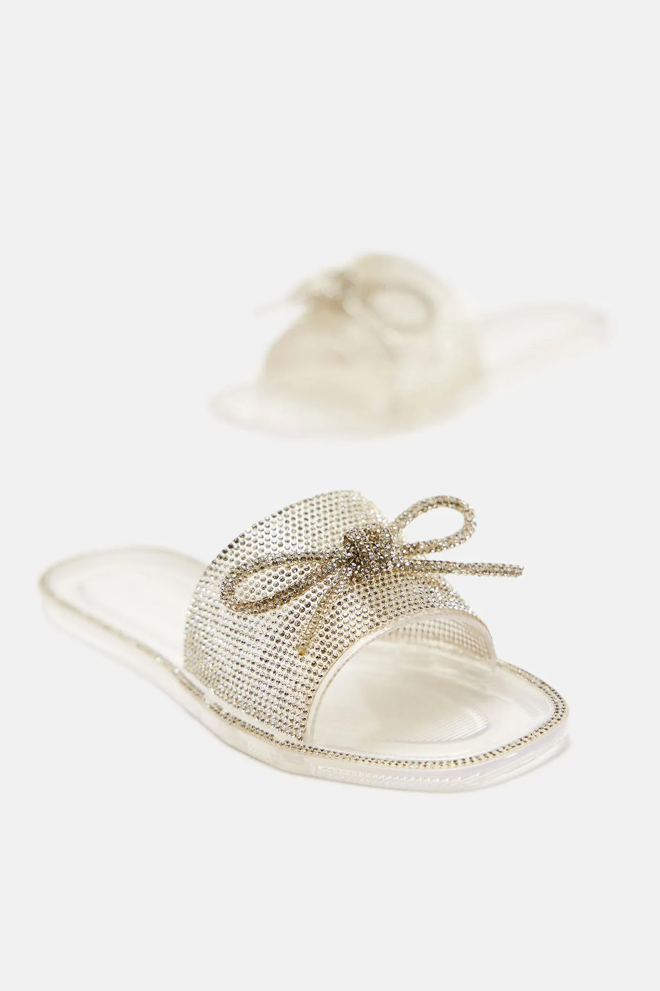 Always Sweet Embellished Sandals - Clear