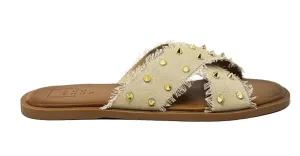 Berta casual flat slide sandal