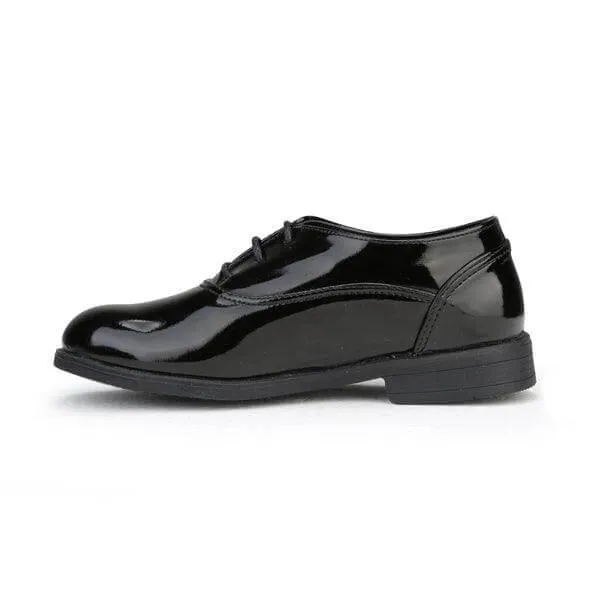 BLACK LEATHER BOYS FORMAL SHOES