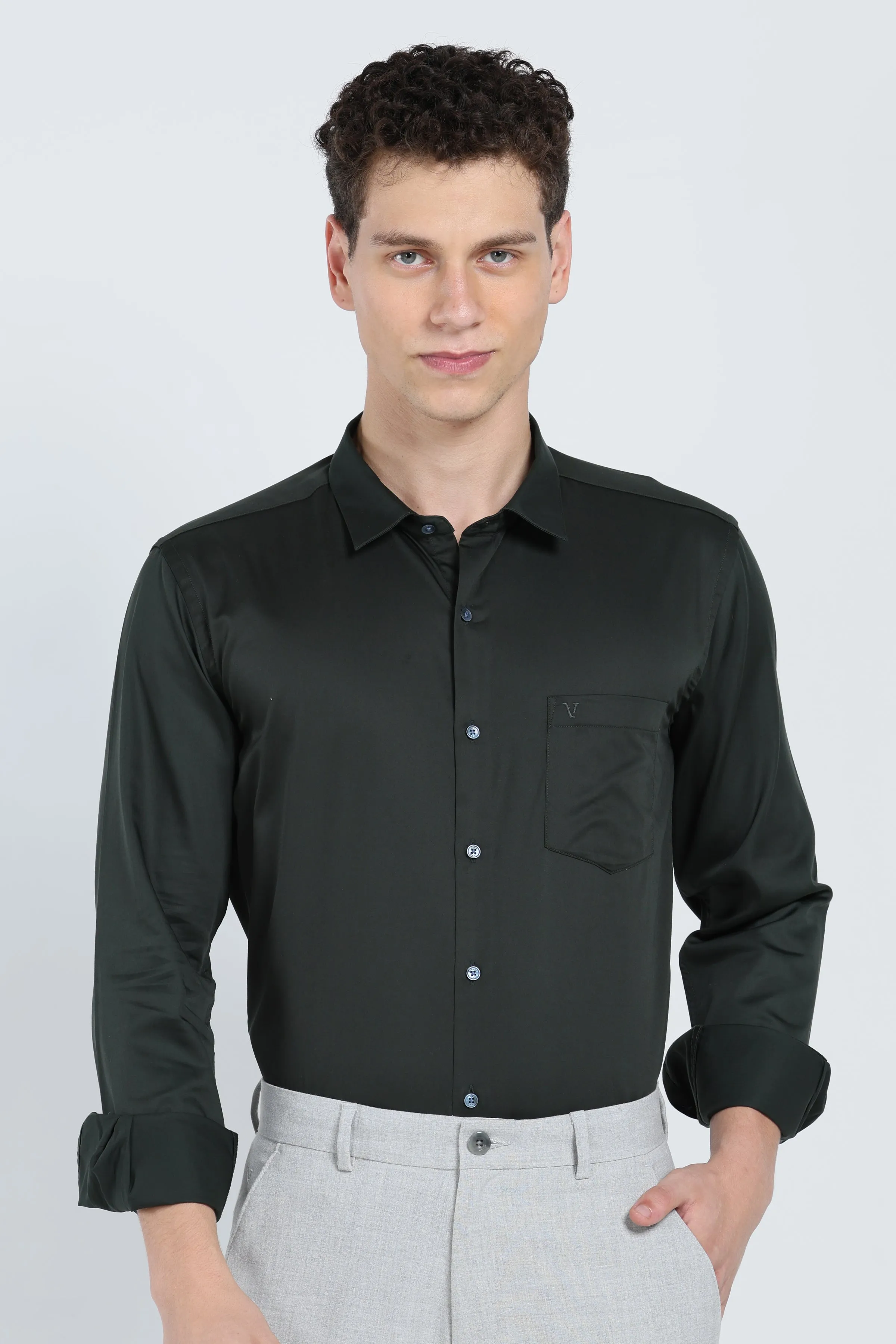 Classic Pristine Jet Black Shirt