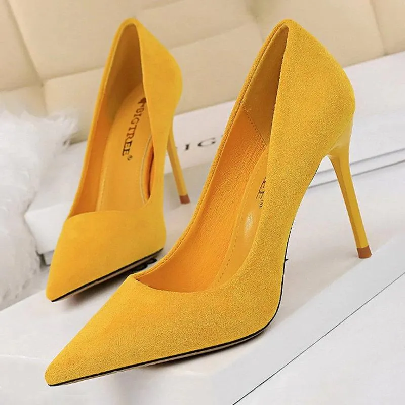 Classy Pointed Toe High Heels Stiletto Shoes