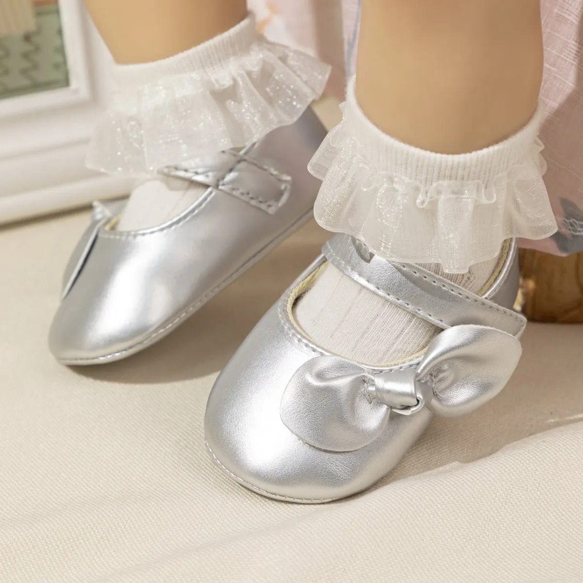 Fairy Gleam Slippers-Silver