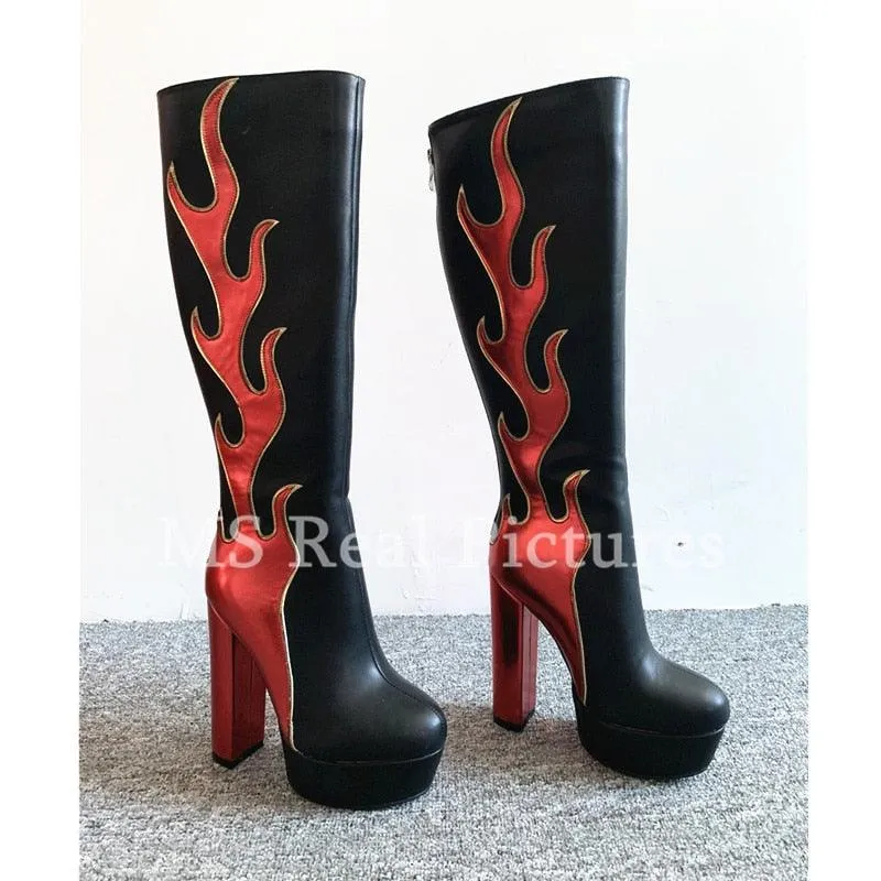 Flame Throwing Steppers Boots