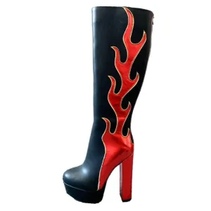 Flame Throwing Steppers Boots