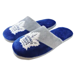 FOCO Men's NHL Toronto Maple Leafs Big Logo Slippers