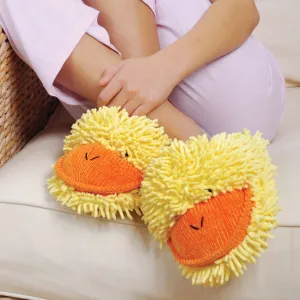 Fuzzy Friends Slippers Duck