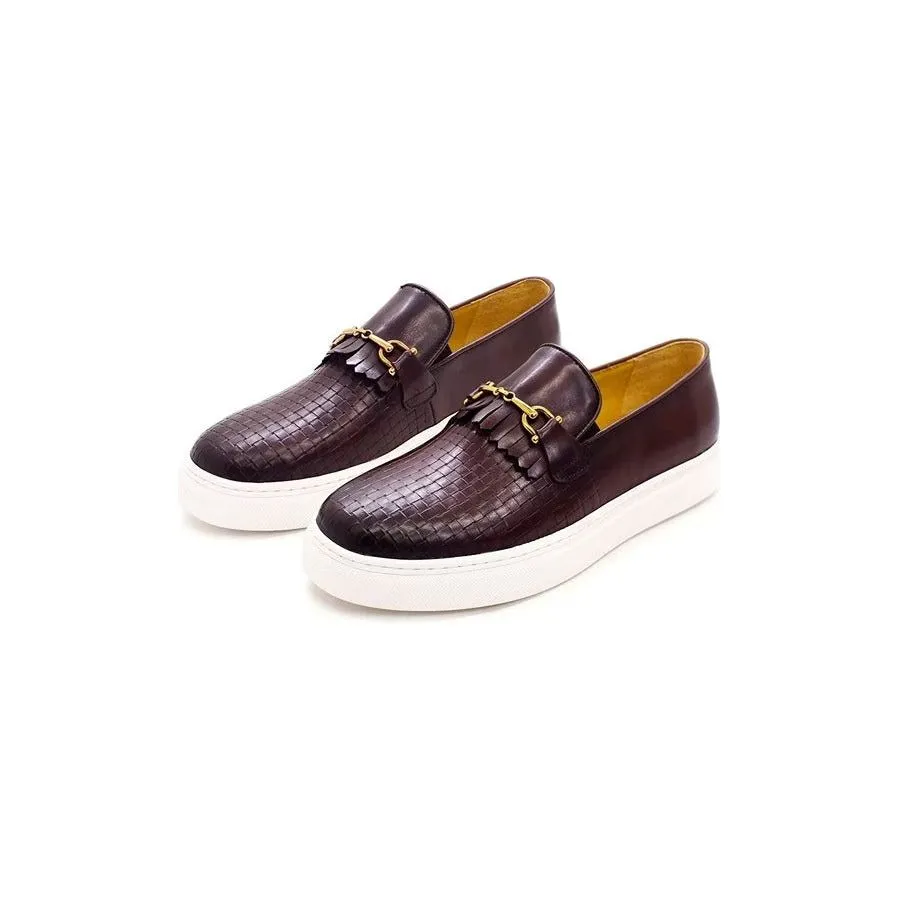 LuxeLeather Exotic Slip-on Casual Shoes