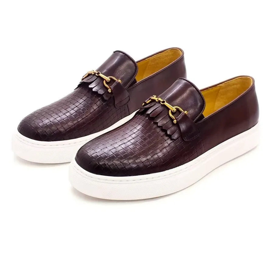 LuxeLeather Exotic Slip-on Casual Shoes