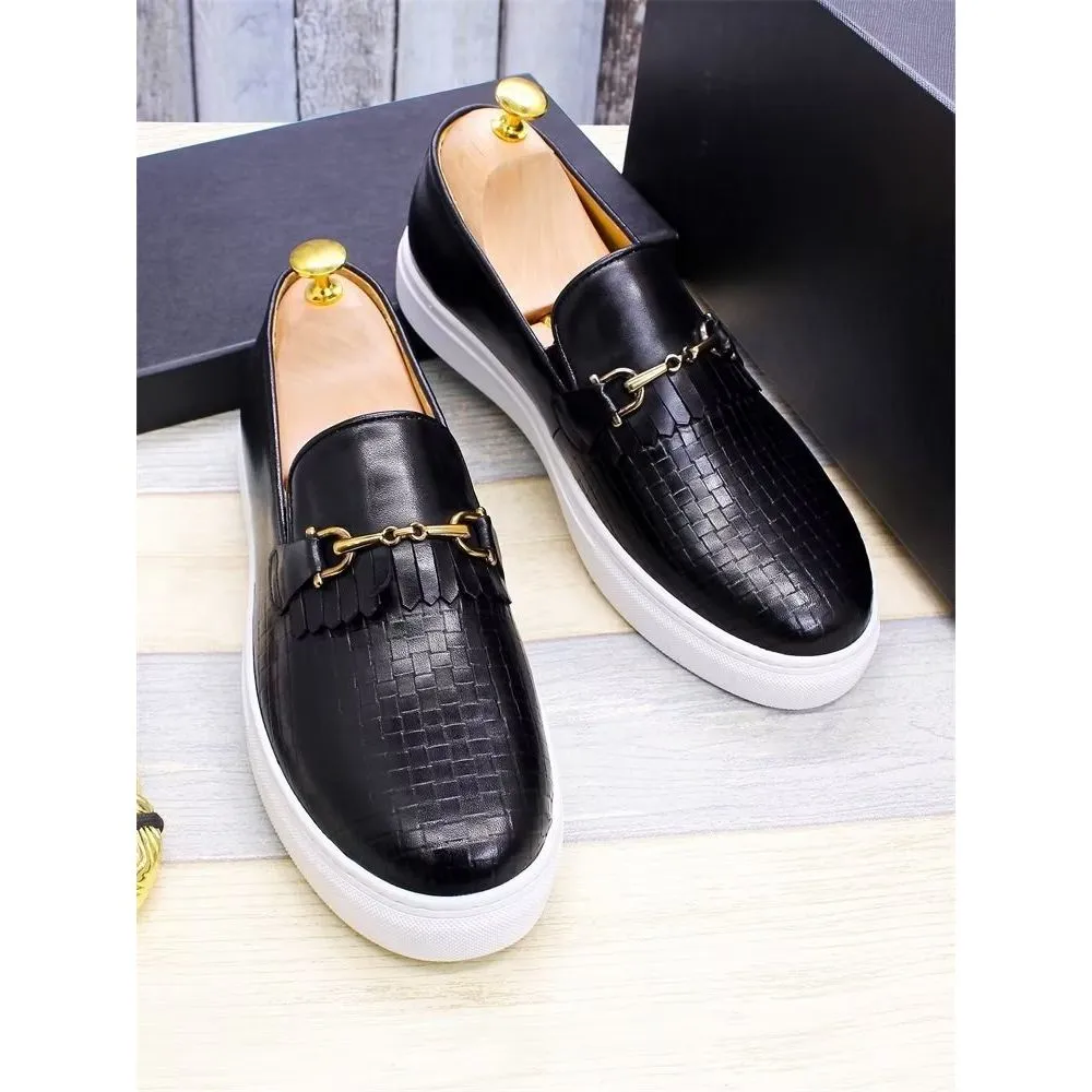 LuxeLeather Exotic Slip-on Casual Shoes