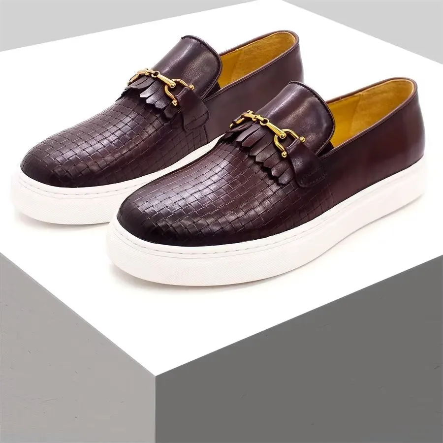 LuxeLeather Exotic Slip-on Casual Shoes