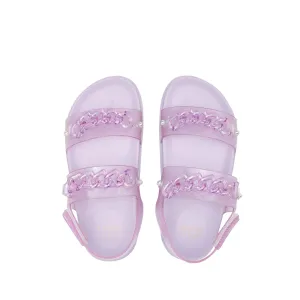 Mini Sporty Griffin Flat Sandals Purple