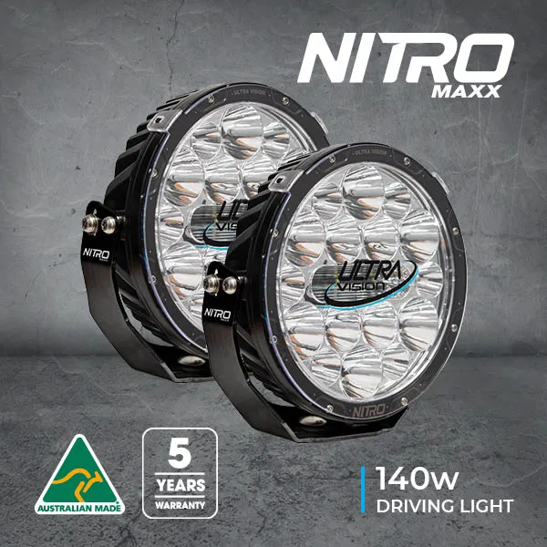 Nitro 140 Maxx 9″ LED Driving Light (Pair)