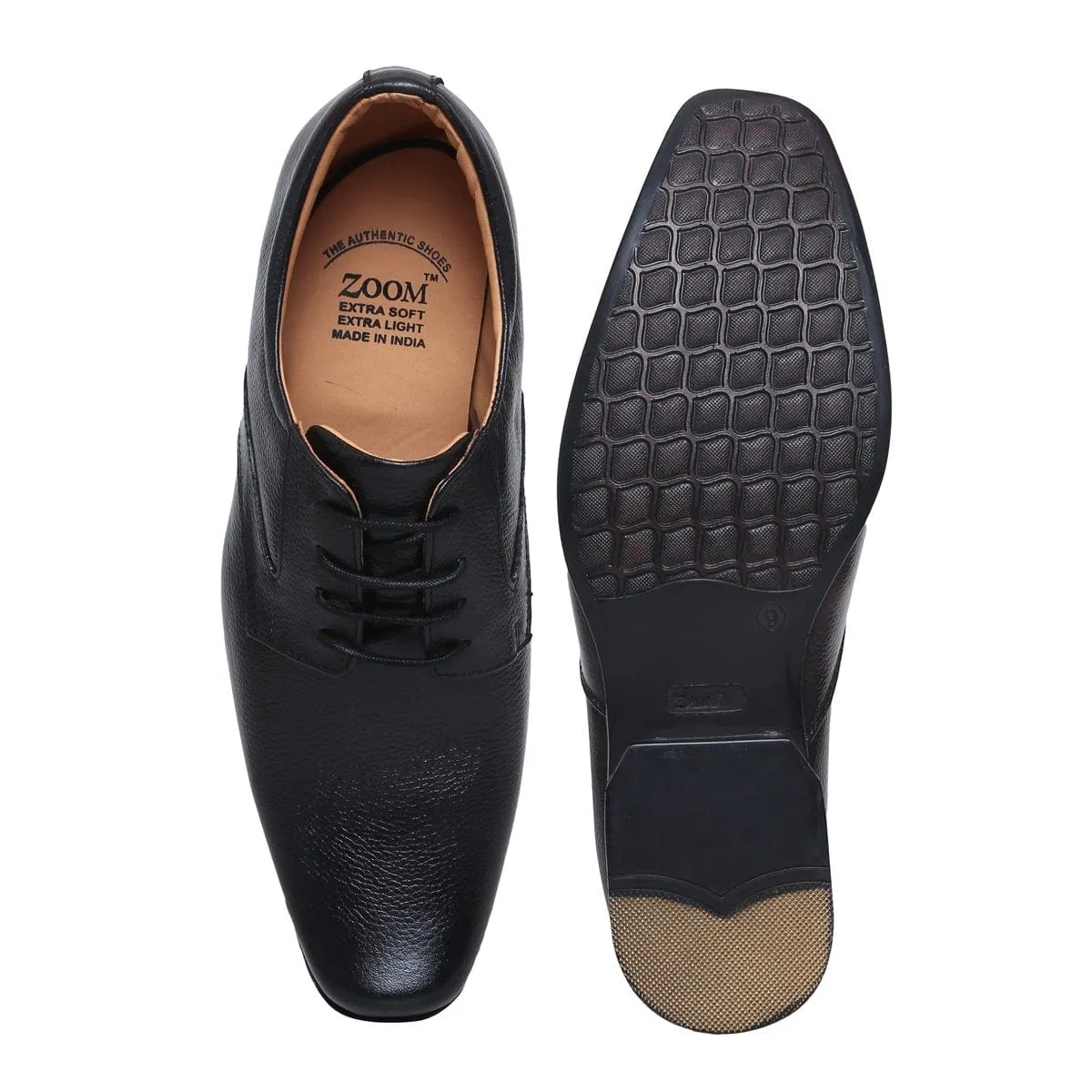 Premium Quality Leather Formal Lace-Up Shoes D - 61