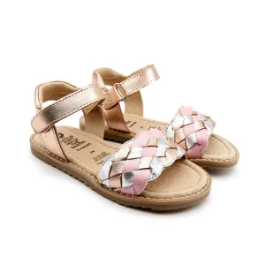 Tripelie Sandals - Copper / Silver / Pearlised Pink