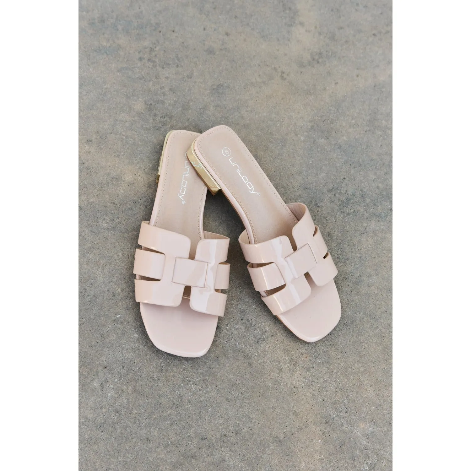 Weeboo Walk It Out Slide Sandals in Nude