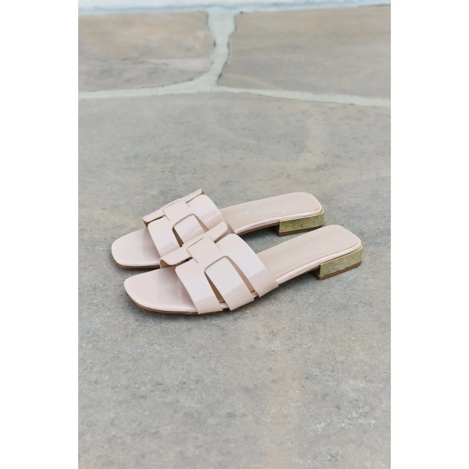 Weeboo Walk It Out Slide Sandals in Nude