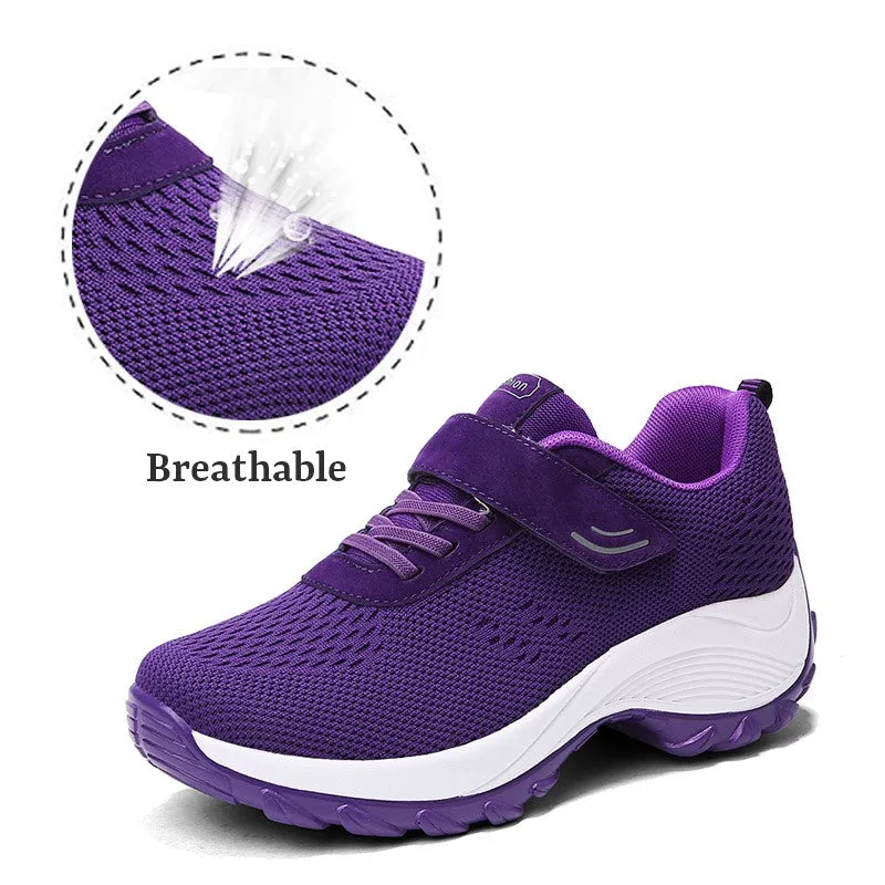 Women's Comfortable Woven Knit Sneakers