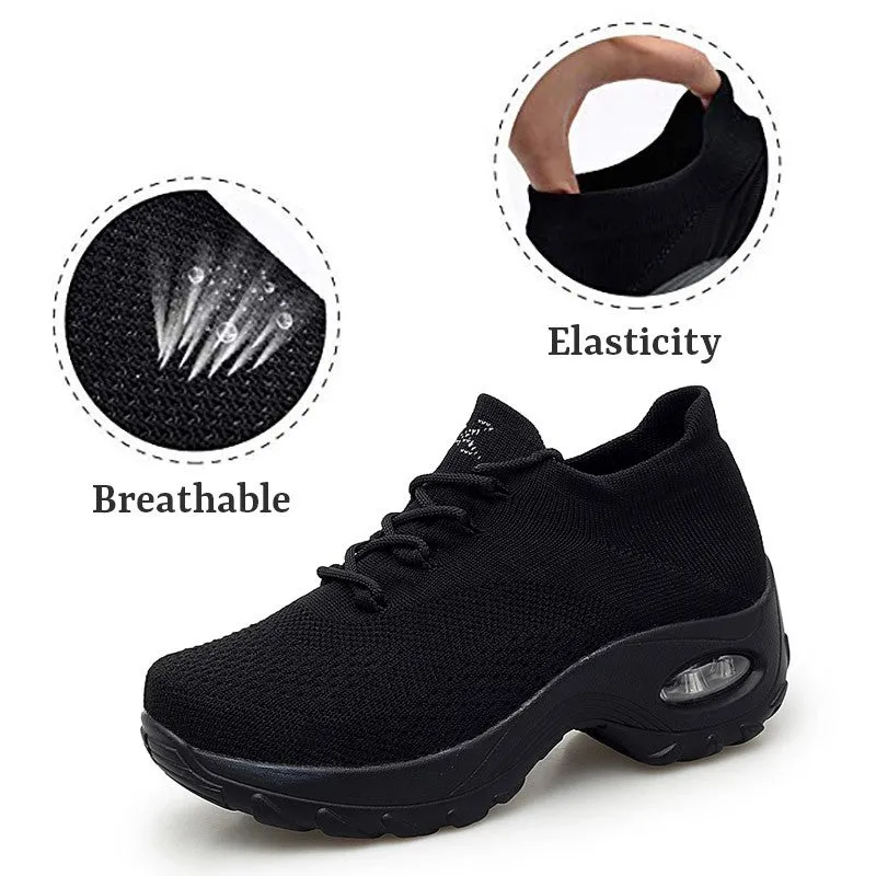 Women's Flying Woven Non-slip Breathable Comfortable Shoes